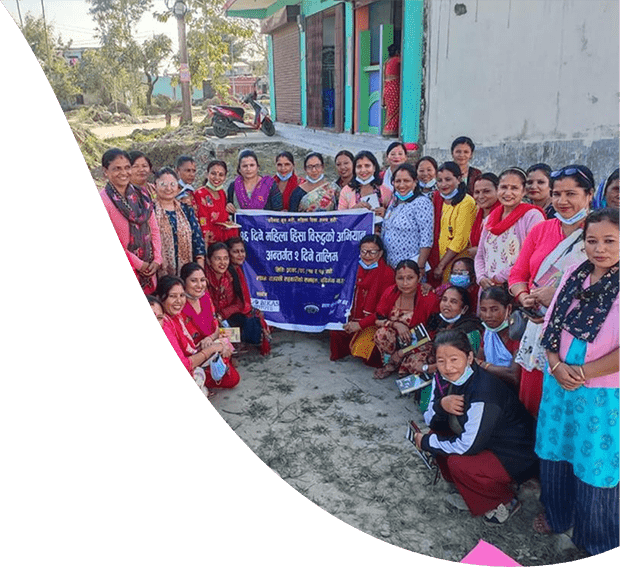 A group photo of a movement partner in Nepal.