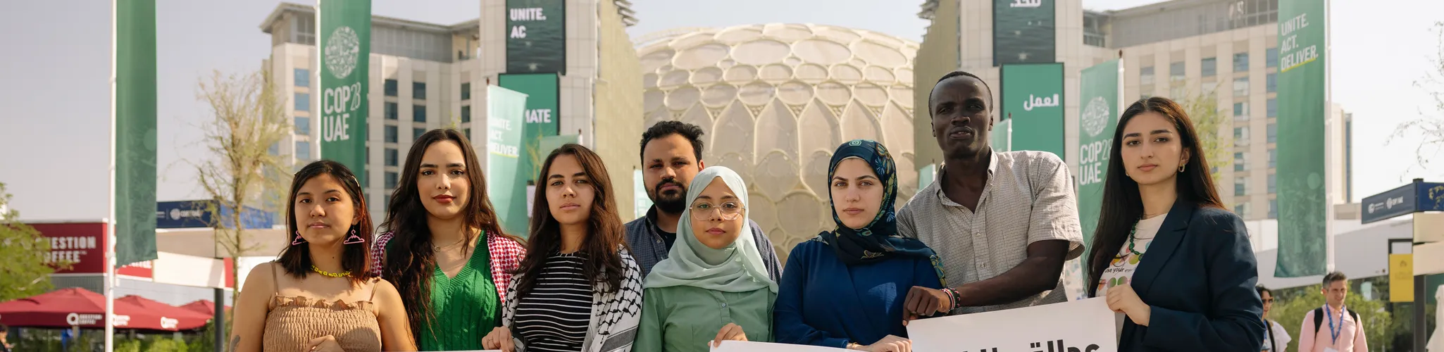 Greenpeace Middle East and North Africa representatives at COP28