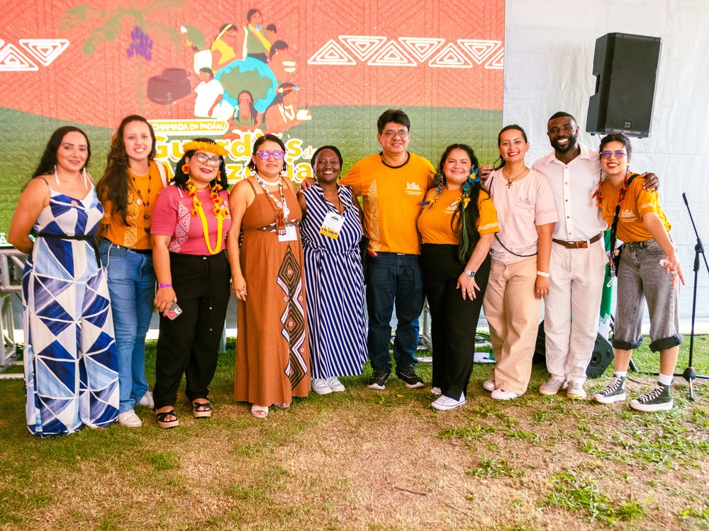 Thousand Currents and the Fundo Podáali team at the event "Guardians of the Amazon: Indigenous Women in Defense of Lives and Climate Justice".